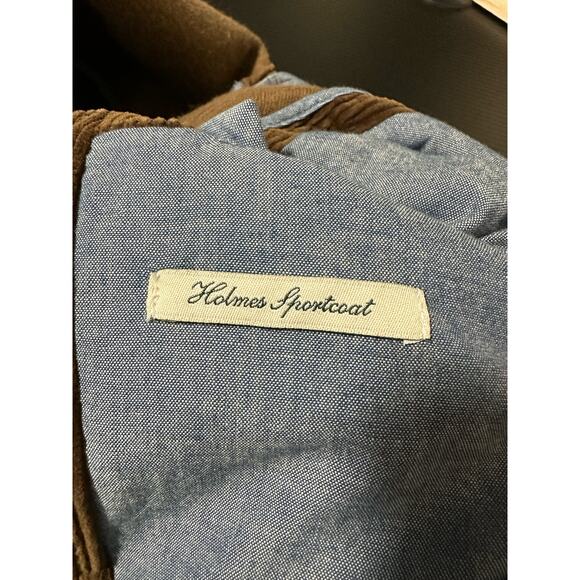 J Crew Corduroy Holmes Sportcoat Size Large Tall Brown Elbow Patches Dapper - Picture 6 of 12